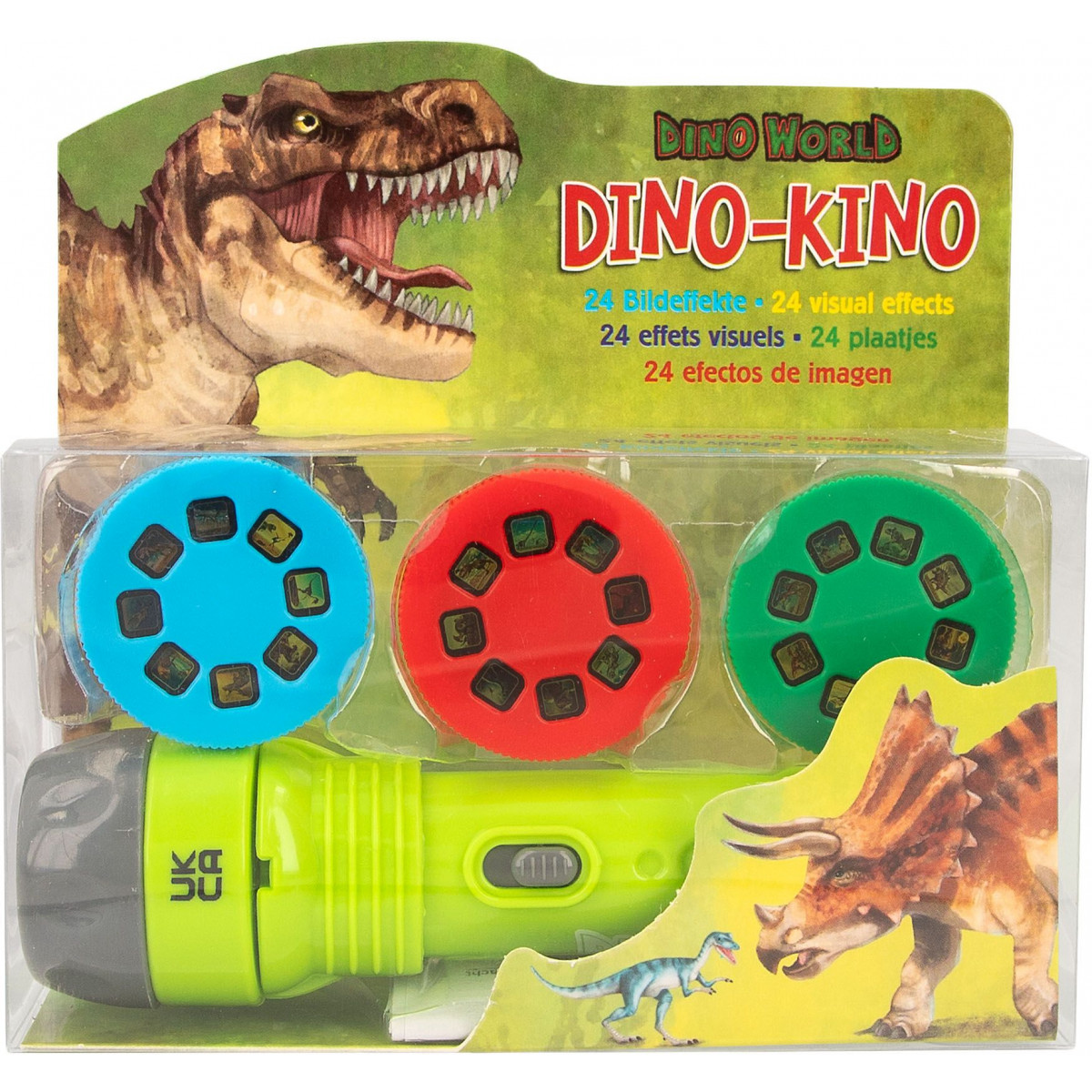 Depesche - Dino World - Taschenlampe mit Bildeffekten