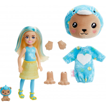 Barbie - Cutie Reveal Chelsea Costume Cuties Series - Teddy Dolphin