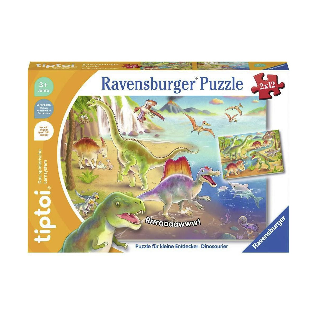 Ravensburger - tiptoi Puzzle für kleine Entdecker: Dinosaurier