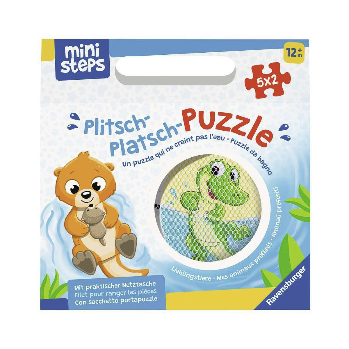 Ravensburger - ministeps: Plitsch-Platsch-Puzzle Lieblingstiere