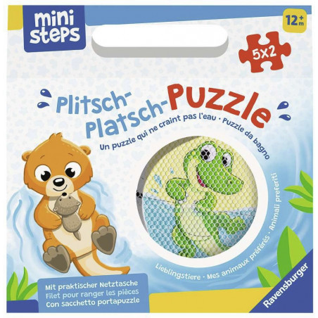 Ravensburger - ministeps: Plitsch-Platsch-Puzzle Lieblingstiere