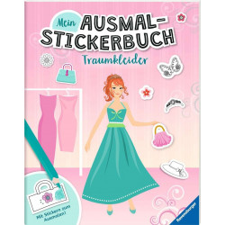 Ravensburger - Mein Ausmalstickerbuch: Traumkleider