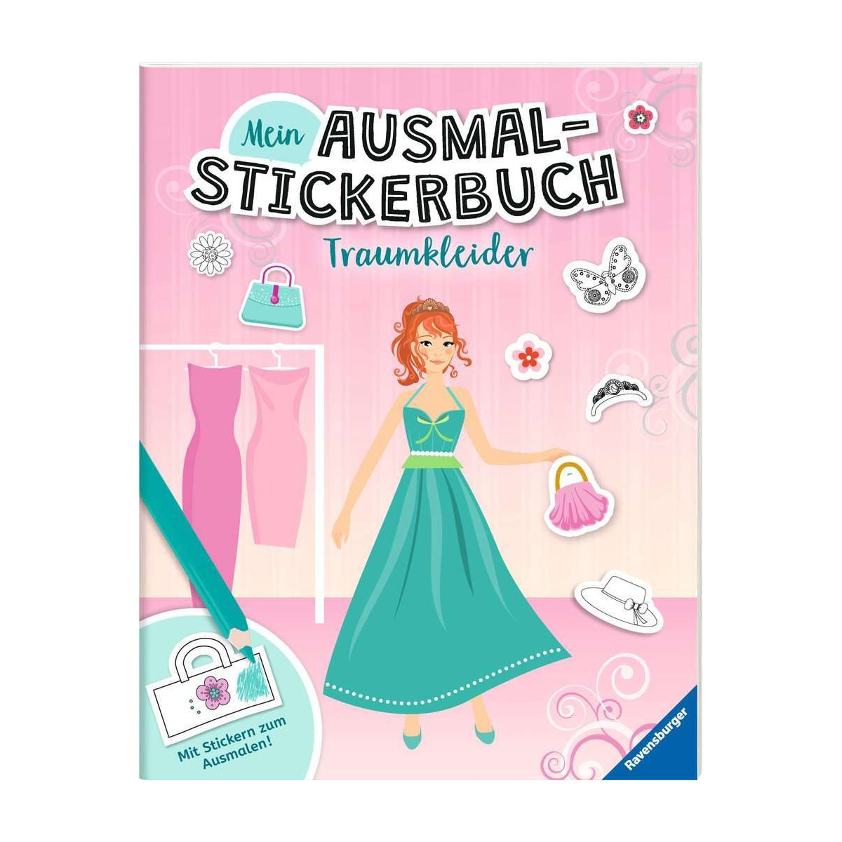 Ravensburger - Mein Ausmalstickerbuch: Traumkleider