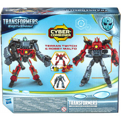 Hasbro - Transformers - EarthSpark Cyber-Combiner Terran Twitch und Robby Malto