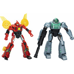 Hasbro - Transformers - EarthSpark Cyber-Combiner Terran Twitch und Robby Malto