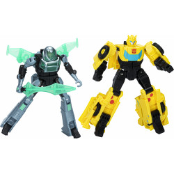 Hasbro - Transformers - EarthSpark Cyber-Combiner Bumblebee und Mo Malto