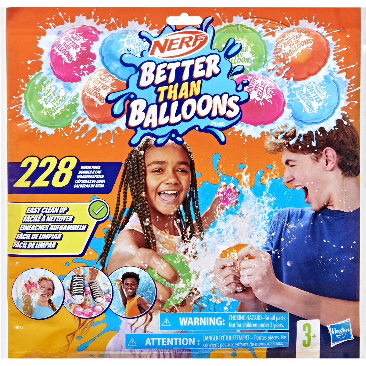 Hasbro - Nerf Better Than Balloons Wasserkapseln, 228 Stück