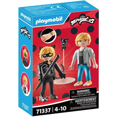 PLAYMOBIL 71337 - Miraculous - Adrien & Cat Noir