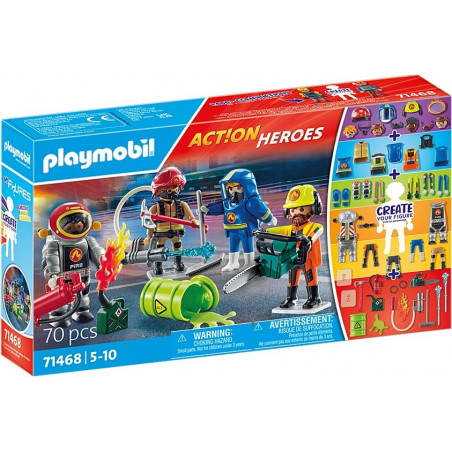 PLAYMOBIL 71468 - Action Heroes - My Figures: Feuerwehr