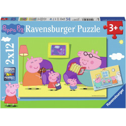 Ravensburger Puzzle - Zuhause bei Peppa und Peppa Pig, 12 Teile