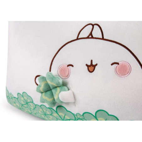 NICI - Molang - Kissen 43x25cm mit Kleeblatt