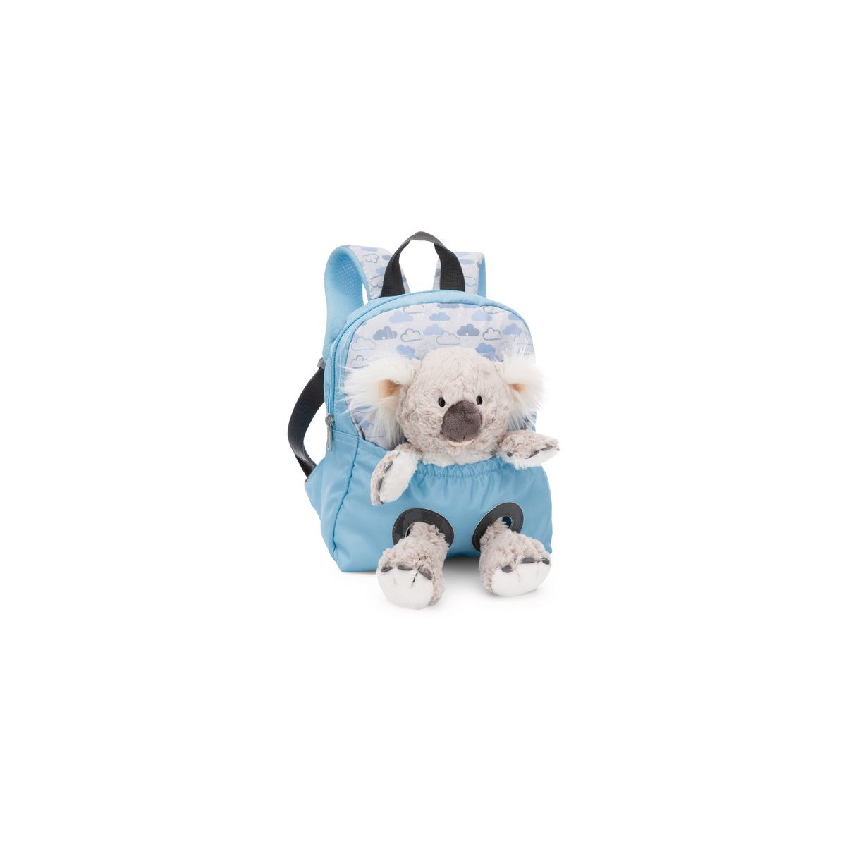 NICI - Travel Friends - Rucksack mit Plüschtier 21x26cm Koala 25cm hellblau