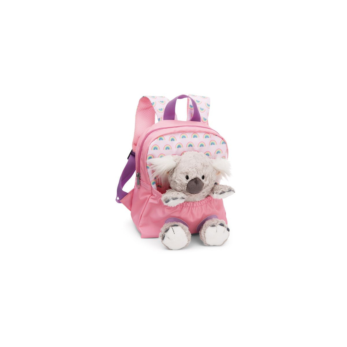 NICI - Travel Friends - Rucksack mit Plüschtier 21x26cm Koala 25cm rosa