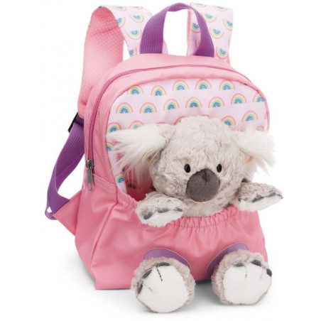 NICI - Travel Friends - Rucksack mit Plüschtier 21x26cm Koala 25cm rosa