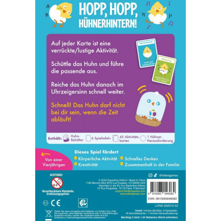 Exploding Kittens - Hopp, hopp, Hühnerhintern