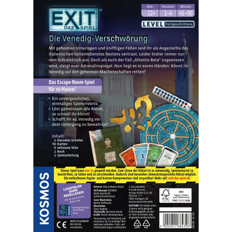 KOSMOS - Exit - Das Spiel - Die Venedig-Verschwörung