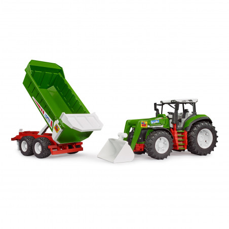 Bruder - ROADMAX - Traktor mit Frontlader und Kippanhänger