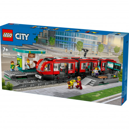 LEGO City 60423 - Straßenbahn mit Haltestelle