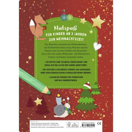 Ravensburger - Mein erstes Weihnachts-Malbuch