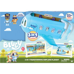 MooseToys - Bluey 3-in-1-Flugzeug-Spielset