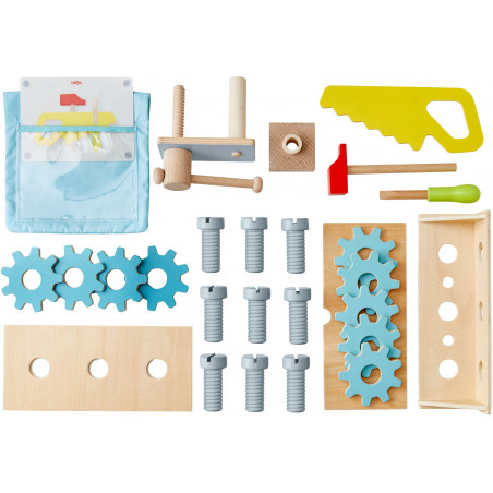 HABA - Creative Play 3in1 - Küche, Kaufladen & Werkstatt