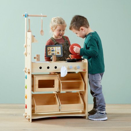 HABA - Creative Play 3in1 - Küche, Kaufladen & Werkstatt