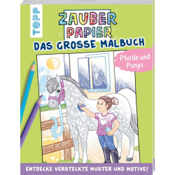 Zauberpapier Gr.Malb.Pferde