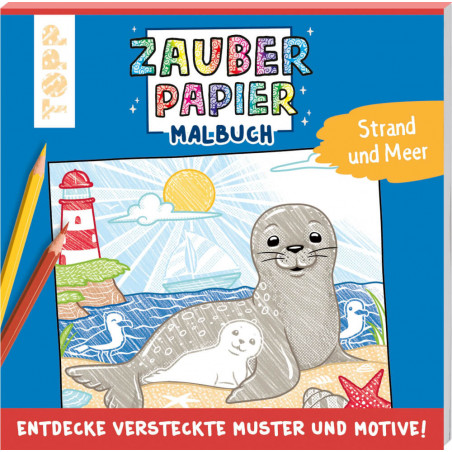 Zauberpapier Malbuch Strand und Meer