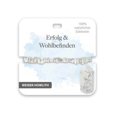 Armband Edelstein weißer Howlith (3)