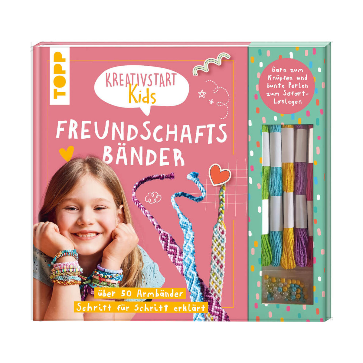 Kreativstart Kids Freundschaftsbänder. Anleitungsbuch und Ma