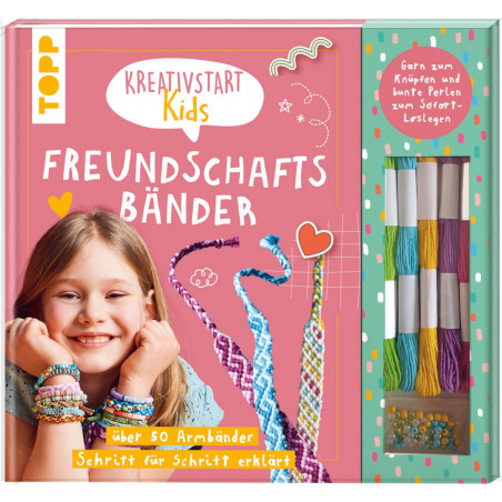 Kreativstart Kids Freundschaftsbänder. Anleitungsbuch und Ma