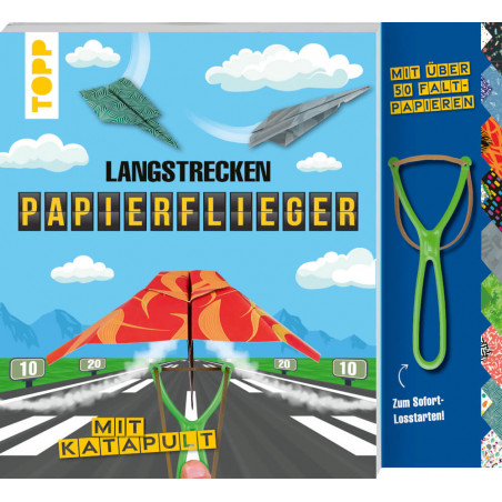 Langstrecken-Papierflieger mit Katapult