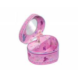 Spieluhr Herz pink Einhorn