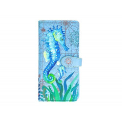 Langbörse nM Seepferd blau (1)