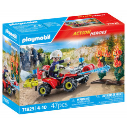 Feuerwehr Quad löscht Heckenbrand