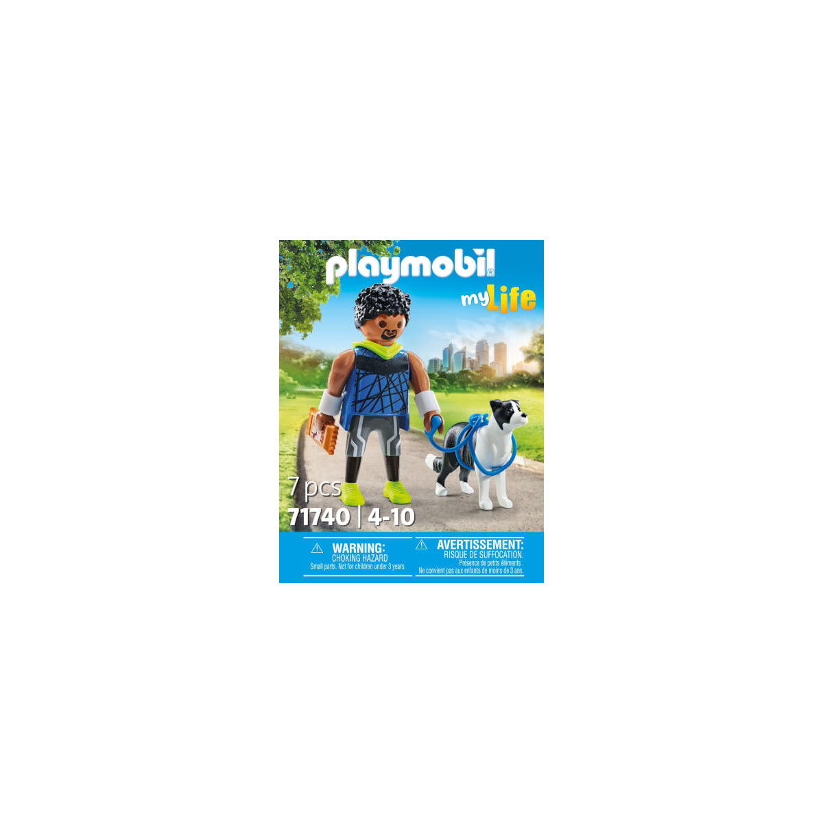 Jogger mit Border Collie