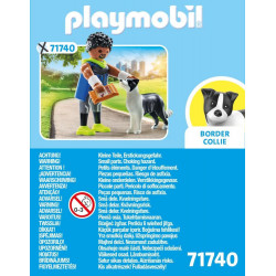 Jogger mit Border Collie