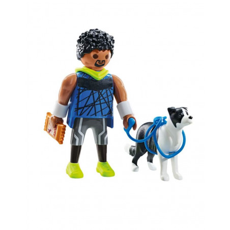 Jogger mit Border Collie