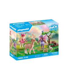 Feen mit süßen Waldtieren