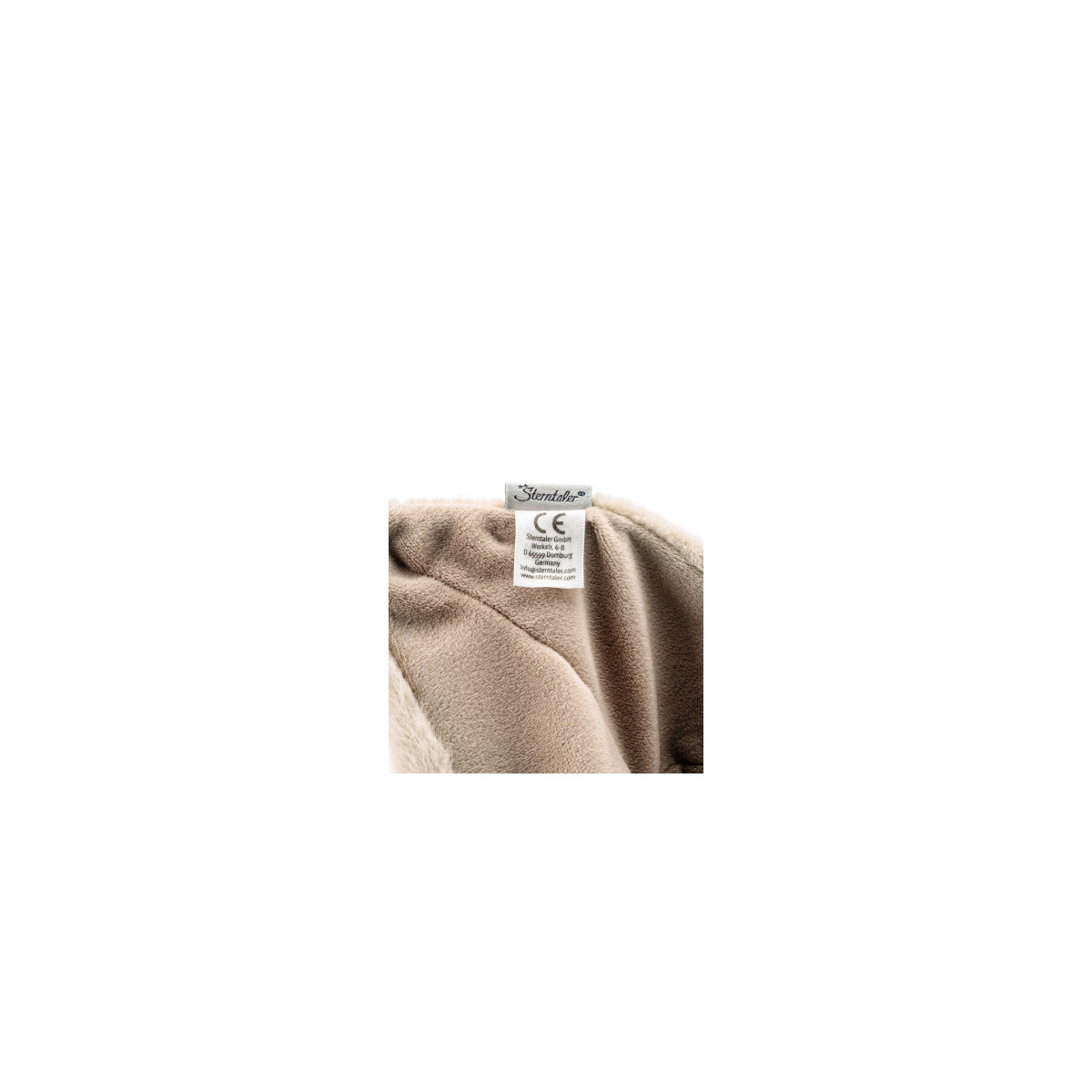 Schmusetuch S HUND Lucky - graubeige