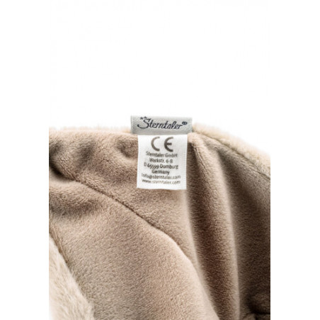 Schmusetuch S HUND Lucky - graubeige