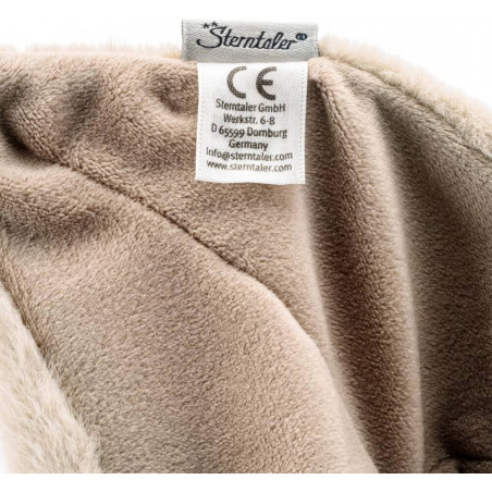 Schmusetuch S HUND Lucky - graubeige
