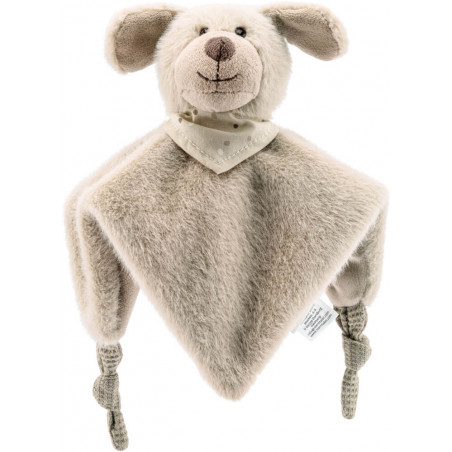 Schmusetuch S HUND Lucky - graubeige
