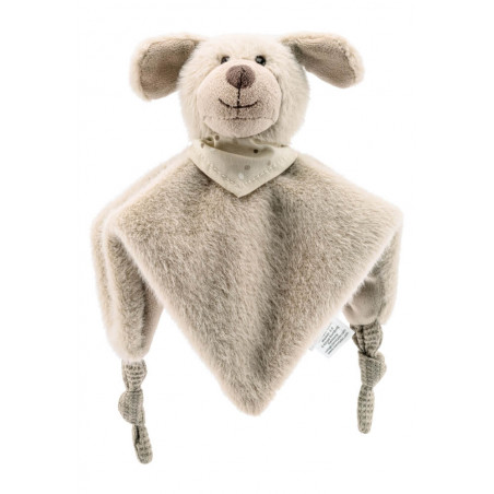 Schmusetuch S HUND Lucky - graubeige
