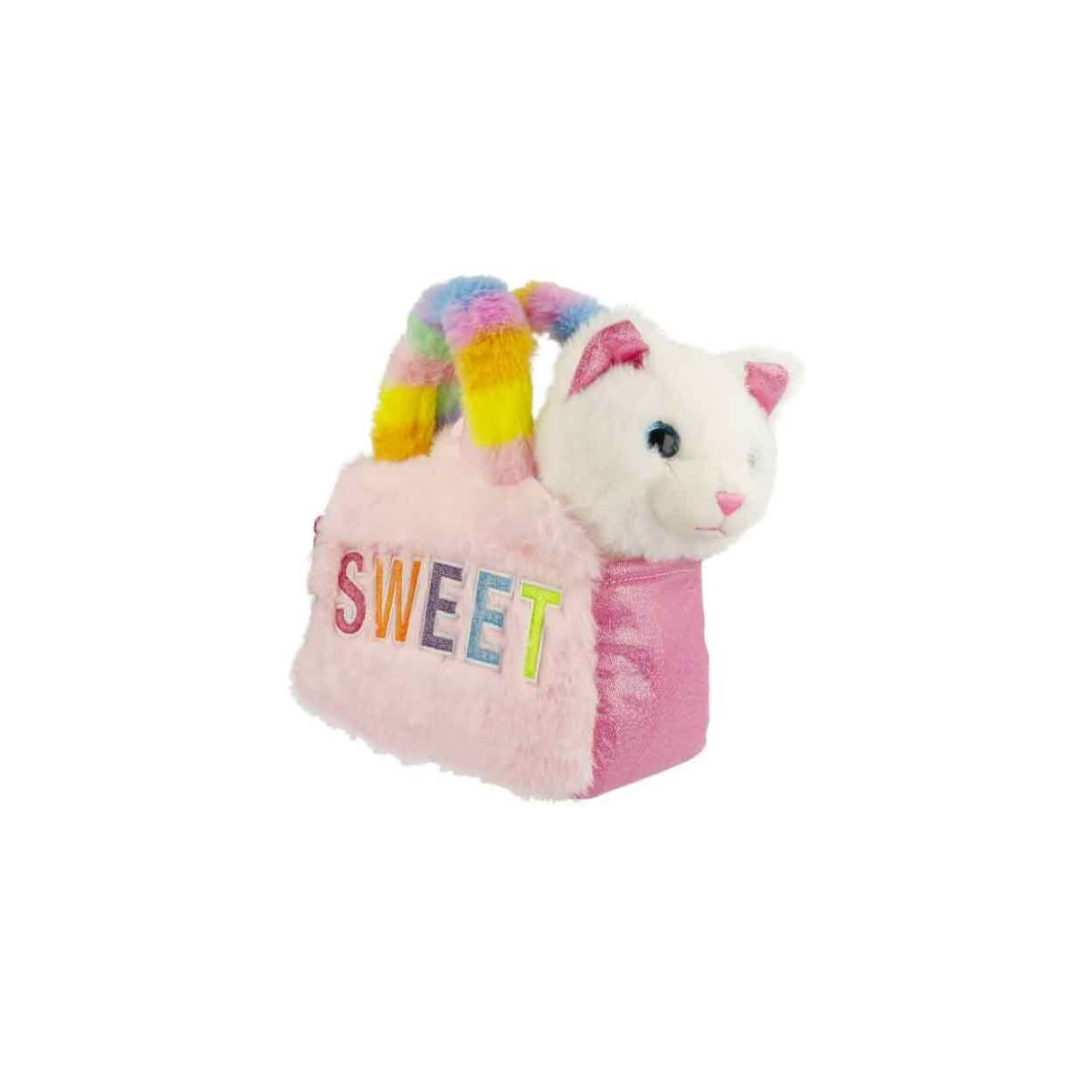 Cutie-Handtasche mit Katze weiß (2)