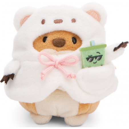 Set Kuscheltier Hund Hiro 8cm mit Bubble Tee u.