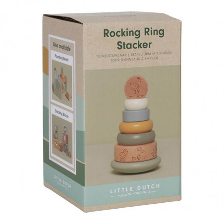 Stapelturm mit Ringen Little Farm | Little Dutch