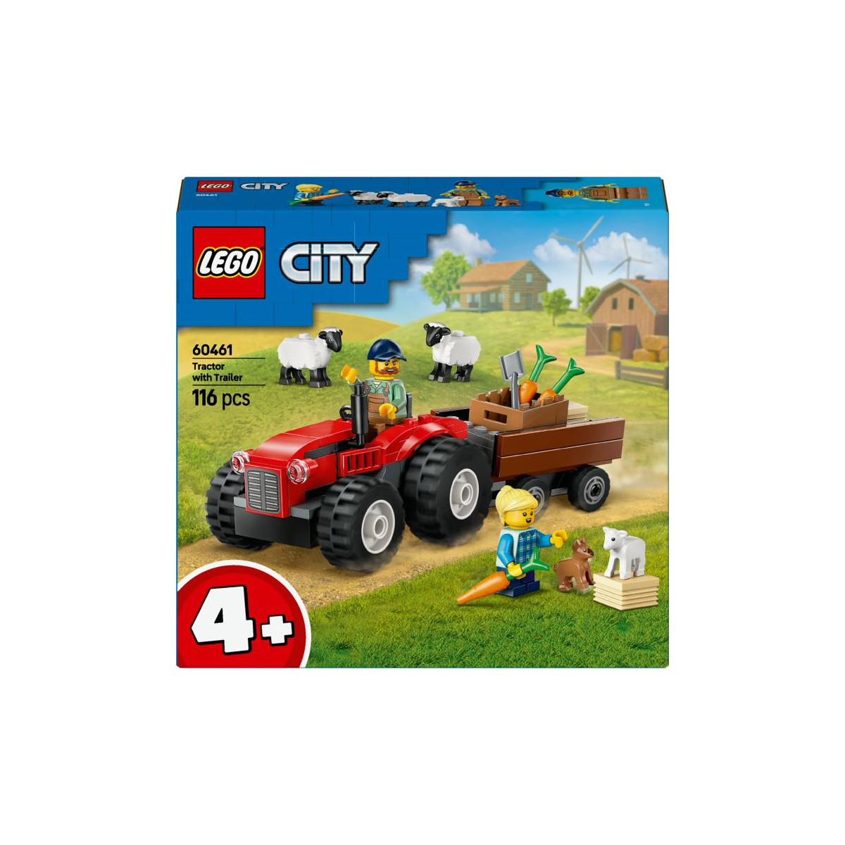 City Traktor mit Anhänger