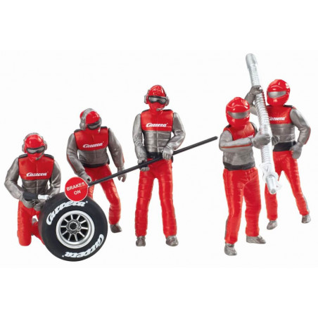 CARRERA DIVERSE - Figurensatz Mechaniker, Carrera Crew rot