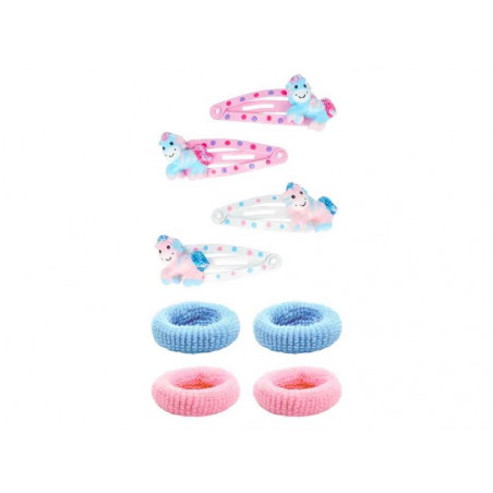 Haar-Set Zebra 4tlg 2 Farben (6)